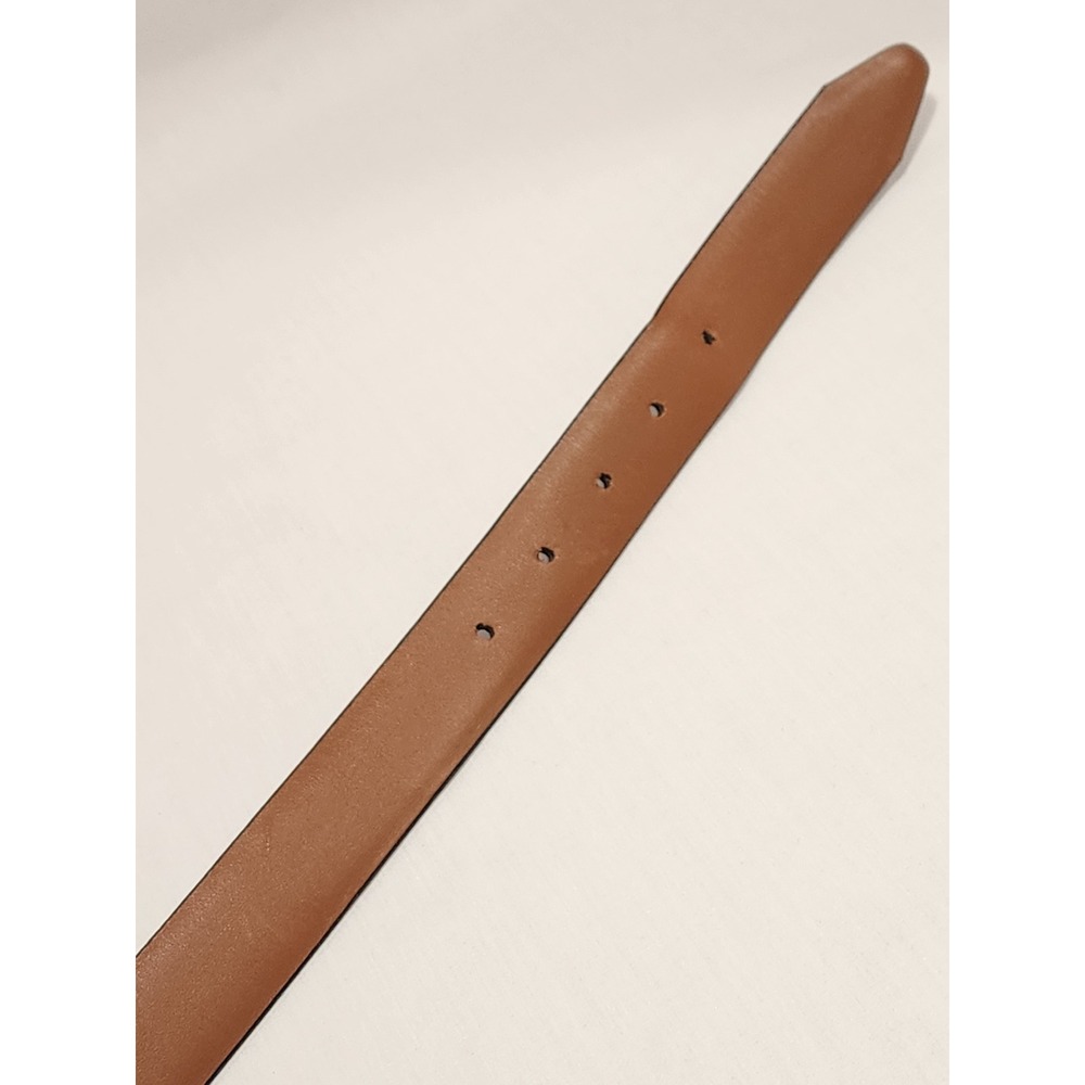 Allen Edmonds Mens Brown Italian Calfskin Perforated Leather Belt 34 85 36506 - Picture 6 of 8